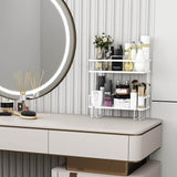 Godboat Bathroom Organizer - Over The Toilet Storage Cabinet, 2-Tier Bathroom Storage, Bathroom Shelves with 2 Hooks & Paper Rack, Bathroom Accessories & Decor, Gifts for Women, Mothers Day (White) Godboat