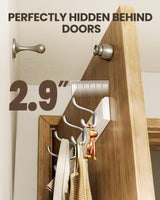 AMADA HOMEFURNISHING Coat Rack Wall Mount 2 Pack, Coat Hooks Wall Hooks Coat Hangers for Wall, Hat Racks Hooks for Hanging Coats Wall Mounted, White AMADA HOMEFURNISHING