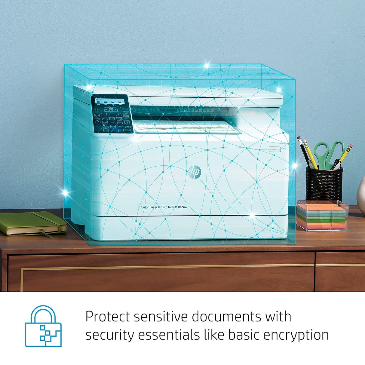 HP Color LaserJet Pro M182nw Wireless All-in-One Laser Printer, Remote Mobile Print, Scan & Copy, Works with Alexa (7KW55A), White HP