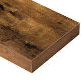 QEEIG Floating Shelf for Wall Bathroom Shelves Bedroom Kitchen Living Room Farmhouse Small Book Shelf 16 inch Set of 1, Brown (015-BN1) QEEIG