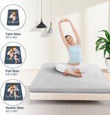 Japanese Floor Mattress, 100% High Density Comfortable Foam, 4" Thicken Foldable Mattress Tatami Mat Sleeping Pad, Ideal for Comfort and Support, Kids Floor Lounger Pillow Bed Sofa (Twin） SCHNAUZER HOME