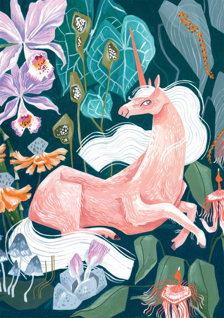 Buffalo Games - Rae Ritchie - Lush Unicorn - 300 Piece Jigsaw Puzzle for Adults -Challenging Puzzle Perfect for Game Nights - Finished Size is 21.25 x 15.00 Buffalo Games