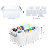 Citylife 17 QT Plastic Storage Bins Clear Storage Box with Lids Multipurpose Stackable Storage Containers for Organizing Tool, Craft, Crayon ITYLIFE CITYLIFE