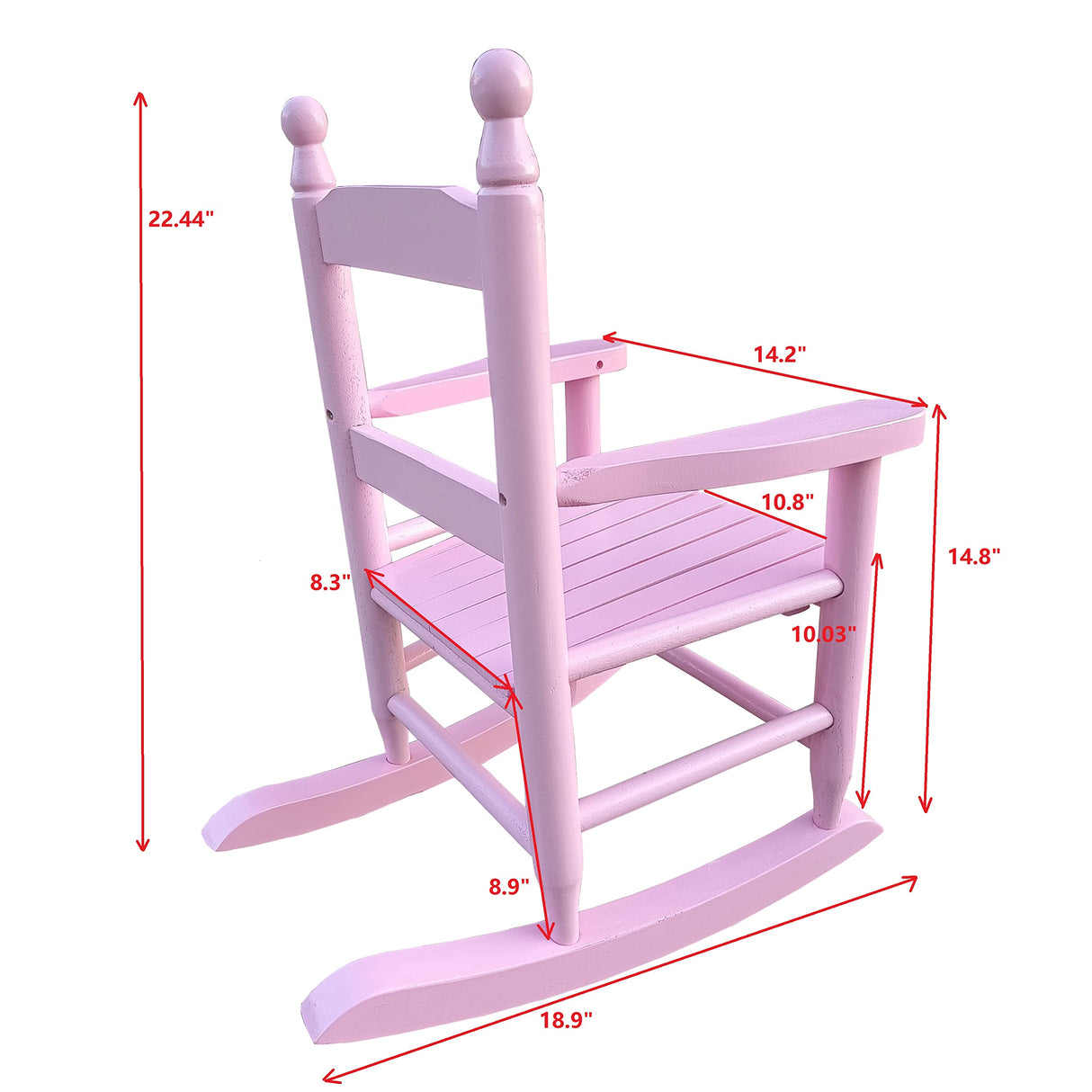 YiaFurio Kids Rocking Chair Wood Kids' Rocking Chairs Outdoor Childs/Toddler/Childrens Porch Rocker Chair Accent Rocker for Ages 2-10 Living Room,Bedroom,Balconies, Porches,Children's Rooms YiaFurio