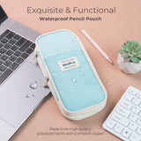 Nicpro 45PCS Aesthetic School Supplies with Pencil Case, Mechanical Pencils 0.5mm, 0.7mm, 0.9mm & 2.0mm with 498 PCS Refills, Cute Mechanical Pencil Set for Writing, Drawing & Drafting (Blue) Nicpro