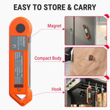 ThermoPro TP19H Digital Meat Thermometer for Cooking with Ambidextrous Backlit and Motion Sensing Kitchen Cooking Food Thermometer for BBQ Grill Smoker Oil Fry Candy Instant Read Thermometer ThermoPro