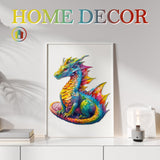 KAAYEE Wooden Jigsaw Puzzles-Wooden Puzzle Adult Unique Shape Advanced Dragon Wooden Jigsaw Puzzle for Adult, Family Puzzles 12.2 * 10.5in 200pcs KAAYEE