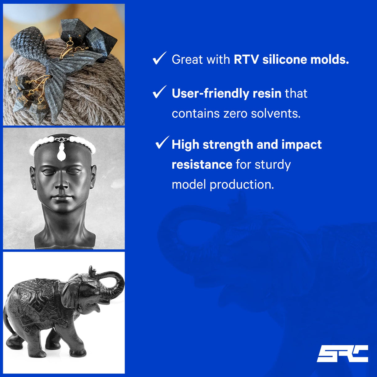 Specialty Resin & Chemical Model-Pro Black (2-Gallon) | 2-Part Resin Kit | Polyurethane Casting Resin for Models, Prototypes, Figurines, and Proofing Molds | Ideal for RTV Silicone Molds SPRESIN