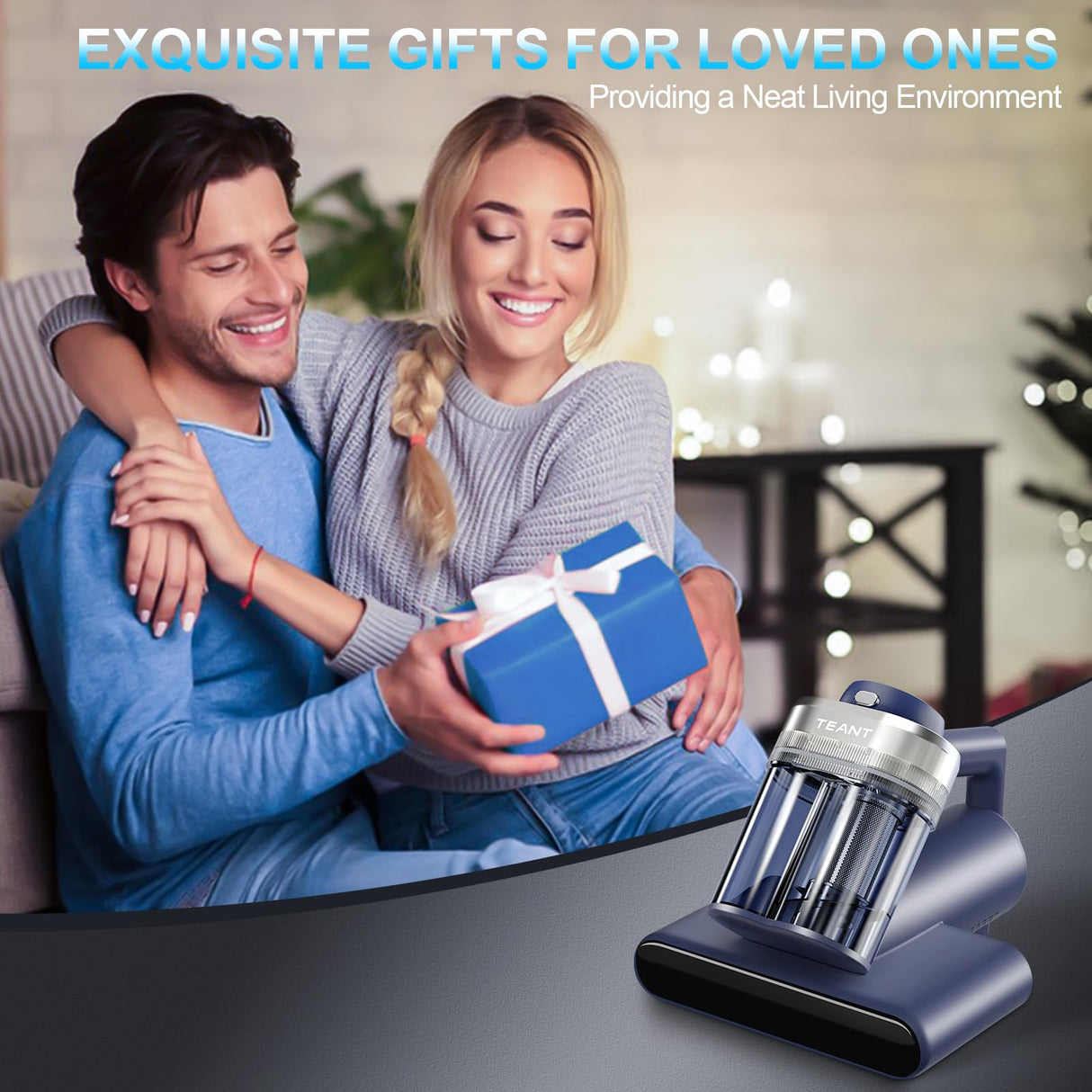 Mattress Vacuum Bed Vacuum Cleaner with 253.7nm UV-C Light, 600W & 16Kpa Strong Suction,33000 RPM/Min Tapping, HEPA Filter,149℉ Heat & Ultrasonic & Anion Handheld Vacuum for Bed and Pet Teant