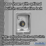 Salsbury Industries 72024GY-U Unassembled 6-Feet High 24-Inch Deep Standard Gear Metal Locker Ventilated Door, Gray Salsbury Industries