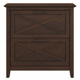 Bush Furniture Key West 2 Lateral File Cabinet | Document Storage for Home Office | Accent Chest with Drawers, 30"W x 20"D x 30"H, Bing Cherry Bush Business Furniture