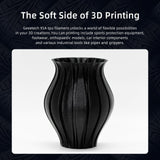 Geeetech TPU Filament 1.75mm, 500g (1.1lbs) Spool – 95A Flexible 3D Filament with High Elasticity, Dimensional Accuracy ±0.02mm, Fits Most FDM Printers, Black Geeetech