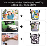 6 Pcs Sublimation Bags Blanks Sublimation Sport Bag Sublimation Shoulder Bag Sublimation Crossbody Bag DIY Sublimation Bags for Adults Children Father's Day Gifts Olutacot