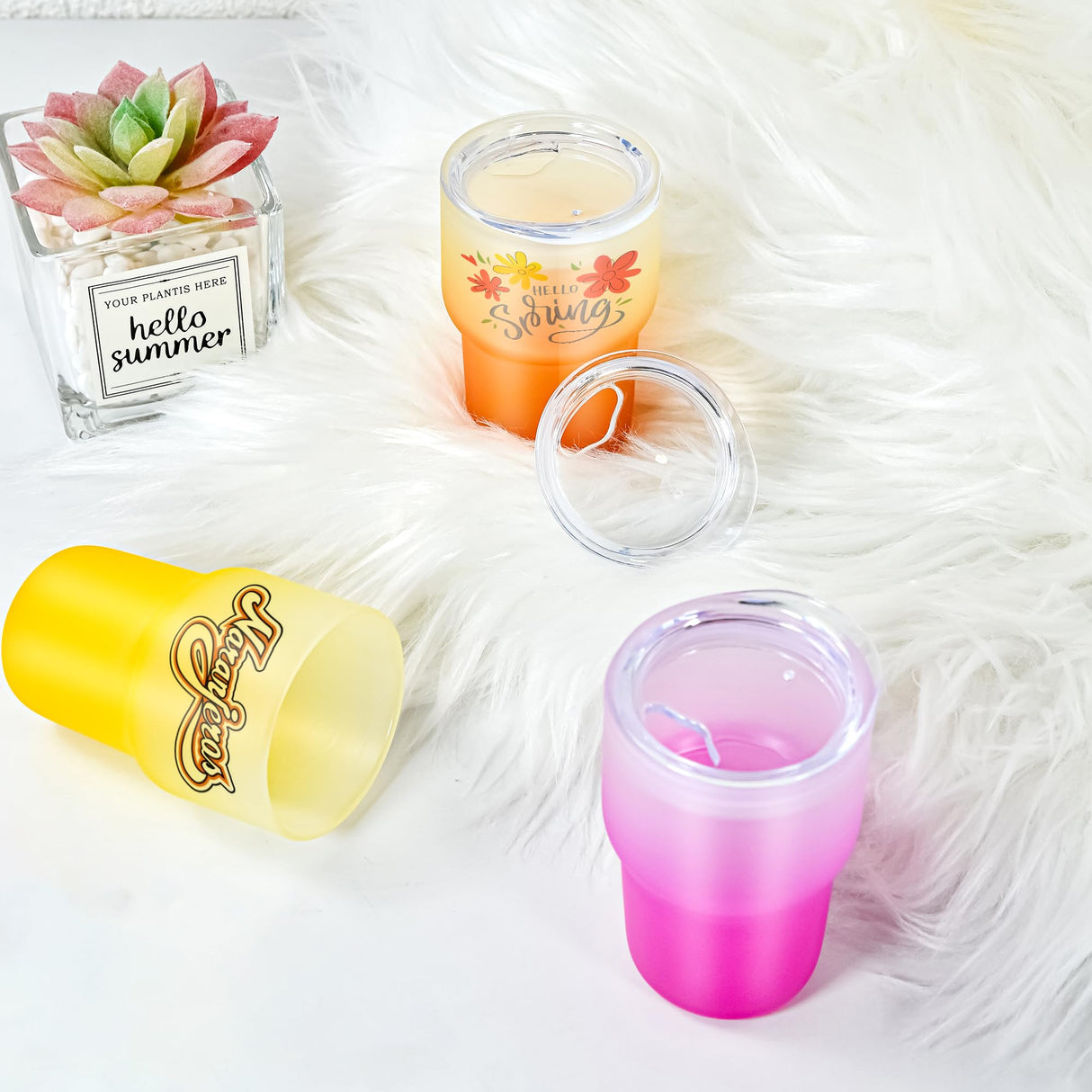 AGH Sublimation Shot Glasses 3 oz Mini Glass Tumblers Set of 12 Gradient Shot Glasses Sublimation Blanks Products AGH