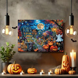 WEMEON Halloween Paint by Numbers Kit for Adults- Halloween Paint by Numbers Kit for Adults Beginner, Adult Paintting by Number Kits on Canvas Arts Crafts for Adult(16 x 20 Inch) WEMEON