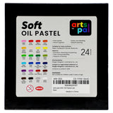 Artspal Soft Oil Pastels Set, 24 Vibrant Colors, Oil Pastel Crayons for Artists, Beginners, Teachers, Students, Great Blending and Layering for Art Supplies, Art Painting, Drawing (10 x 70 mm) Arts Pal