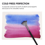 Fingraspuro Watercolor Paper Pad 9x12 Inch, 30 Sheets, 100% Cotton, Acid-Free, Cold Pressed, for Painting, Drawing, Art Journaling, Professional Artist Quality Fingraspuro