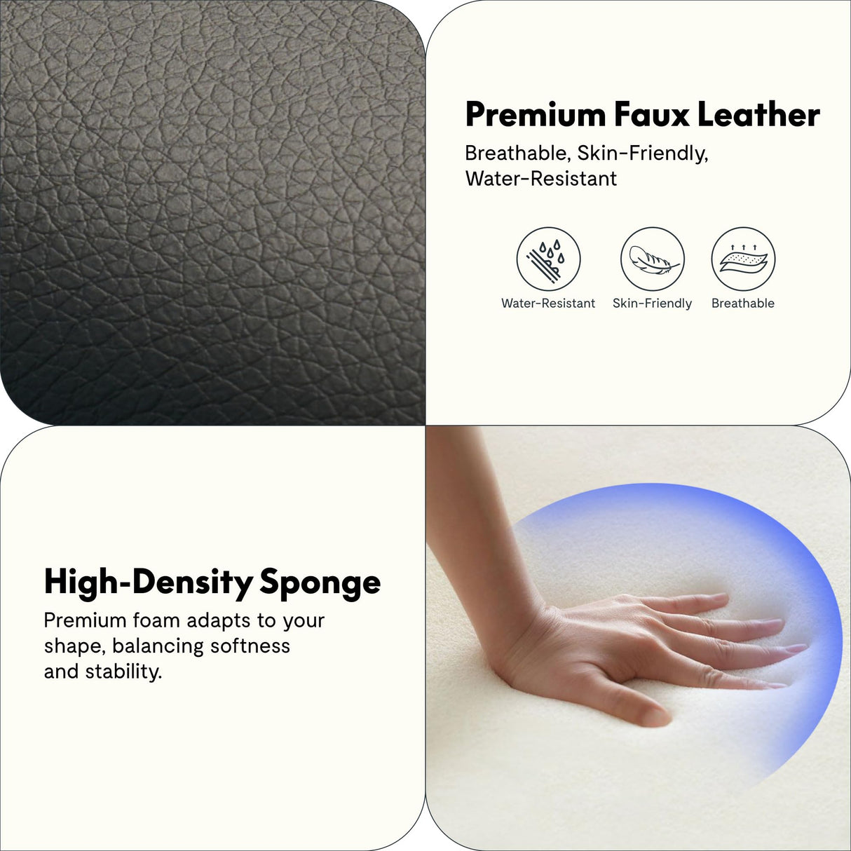 FLEXISPOT X3 Power Recliner Chair, Adjustable Electric Recliner with USB Port, Thick Cushion & Padded Back, Comfortable Faux Leather Chair for Living Room Bedroom Home Theater (Black) FLEXISPOT