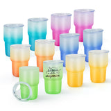 AGH Sublimation Shot Glasses 3 oz Mini Glass Tumblers Set of 12 Gradient Shot Glasses Sublimation Blanks Products AGH