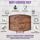 Tayfus Personalized Cutting Boards, Custom Engraved Wooden Kitchen Board, Solid Wood Handmade Cutting Board - Customizable Name And Date - Gift for Tayfus