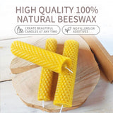 30Pcs Beeswax Sheets for Candle Making, Natural Wax Foundation for Bee Frames, DIY Candle Making Kit, Bees Wax Sheets for Beehives Honey (16.34 x 7.68inch) TESSTSY