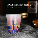 AGH Sublimation Frosted Shot Glasses 1.5 oz Set of 12 Shot Glasses Sublimation Blanks Products Personalized Shot Glasses Bulk with Heavy Base for Whiskey, Tequila, Vodka, Espresso AGH