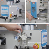 RENDGO 16x24 Large Format Pneumatic Sliding Dual-Platen Heat Press Machine with Infrared Positioning and Built-in Air Compressor,110V RENDGO