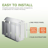 Patiowell 4 x 8 FT Plastic Outdoor Storage Shed with Floor, Resin Outside Shed with Windows and Lockable Door for Backyard Garden Patio Lawn, Easy Installation, Dark Gray (Fit-it Shed) Patiowell