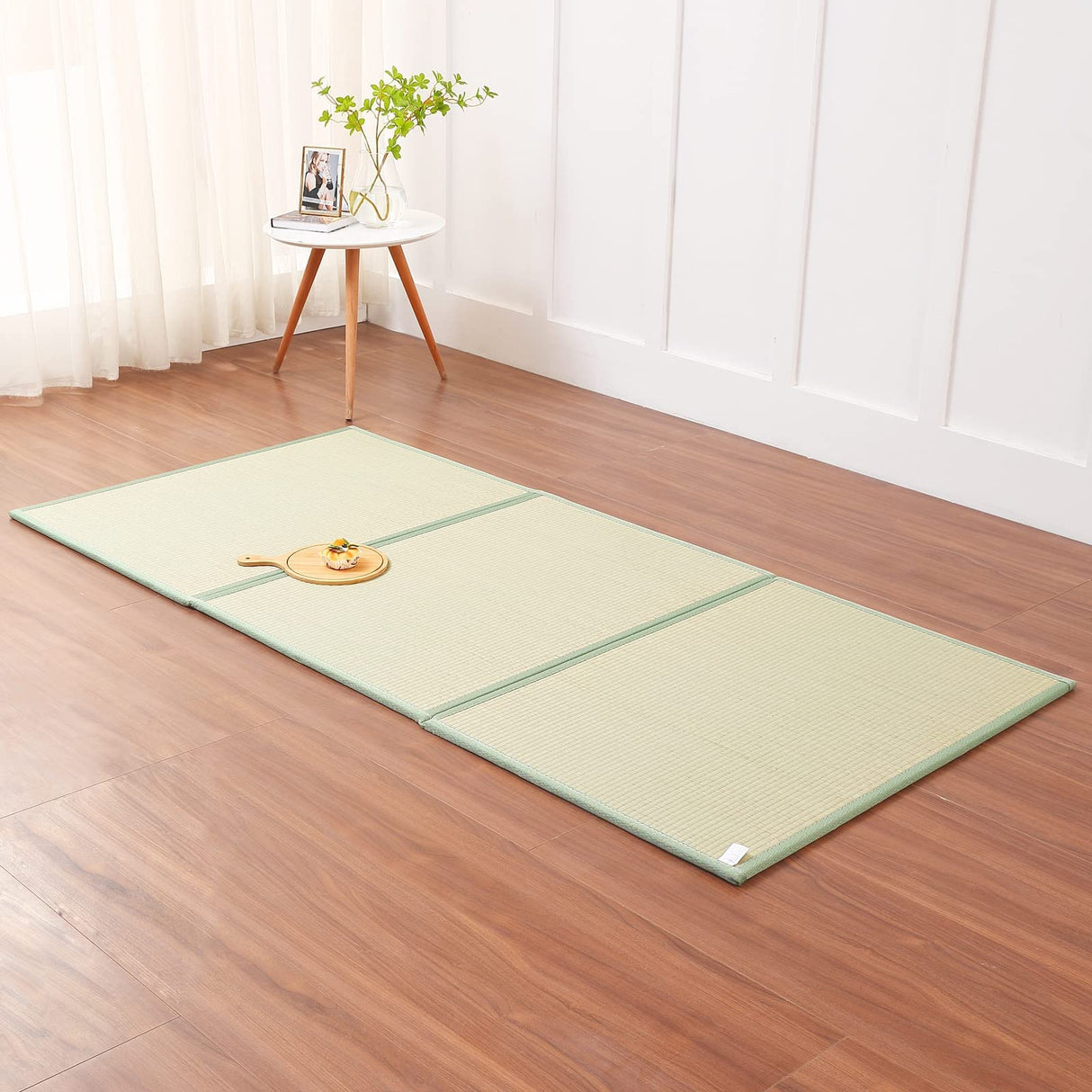 KITBRHOME Tatami Mat (Twin 79" x 39" x 0.5"), Japanese Traditional Tatami Mattress, Natural Rush Grass Floor Tatami Futon Mattress for Sleeping, Sitting, Yoga, Relaxing (Twin) KITBRHOME