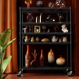 IZEUK Garage Shelving Wide Storage Shelves 5 Tier Metal Shelves 4000 LBS Heavy Duty Adjustable Utility Shelf Rack Black 23.6" D x 53.1" W x 73.6" H IZEUK