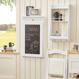 SoBuy Wall-Mounted Drop-Leaf Table, Folding Kitchen & Dining Table Desk, Children Table, White FWT20-W SoBuy