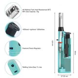 Navpeak Mini Candle Lighter Multipurpose Lighter Utility Lighter with Extended Wand Handy Refillable for Kitchen Fireplace Pilot Light DIY BBQ Grill Stove 5 Pack (Butane Included) Navpeak