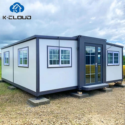 Generic Portable Prefabricated Tiny Home 20ft, Mobile Expandable Plastic Prefab House for Hotel, Booth, Office, Guard House, Shop, Villa, Warehouse, Workshop, White, PNS-002