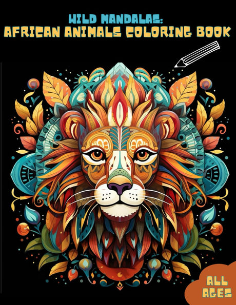 Wild Mandalas: African Animals Coloring Book (Explore Creativity with Versatile Coloring Books for All Ages!) WoodArtSupply