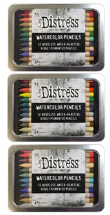Ranger Ink Bundle - Tim Holtz Distress Watercolor Pencil Bundle Set 4, 5, & 6 - Ideal for Watercoloring, Shading, and Sketching - Premium Art Supplies for Professional Artists Ranger