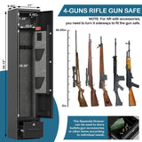 Gun Safe for Rifles and Pistols Gun Safes for 4 Rifles Gun Cabinet for Rifles and Shotguns Steel Rifle Safes for Home Clearance Gun Safe Gun Safes & Cabinets with Drawer Removable Shelf Gun Rack SAPITAL