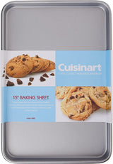 Cuisinart AMB-15BS 15-Inch Chef's Classic Nonstick Bakeware Baking Sheet, Silver Cuisinart