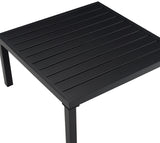 Crosley Furniture Piermont Weather Resistant Metal Outdoor Sectional Coffee Table for Patio, Deck, Porch, Matte Black Crosley Furniture