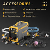 TOOLIOM 3 in 1 Cut/TIG/Stick Welder 50A Air Plasma Cutter 200A TIG and 200A Stick Welder Portable Welding Machine Dual Voltage 110&220V TOOLIOM