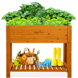 Raised Garden Bed 48"x24"x33" Large Wood Planter Box with Legs Outdoor Wooden Elevated Planters Raised Beds for Vegetable Flower Herb, Standing Gardening Box for Backyard, Patio, Deck Kdgarden