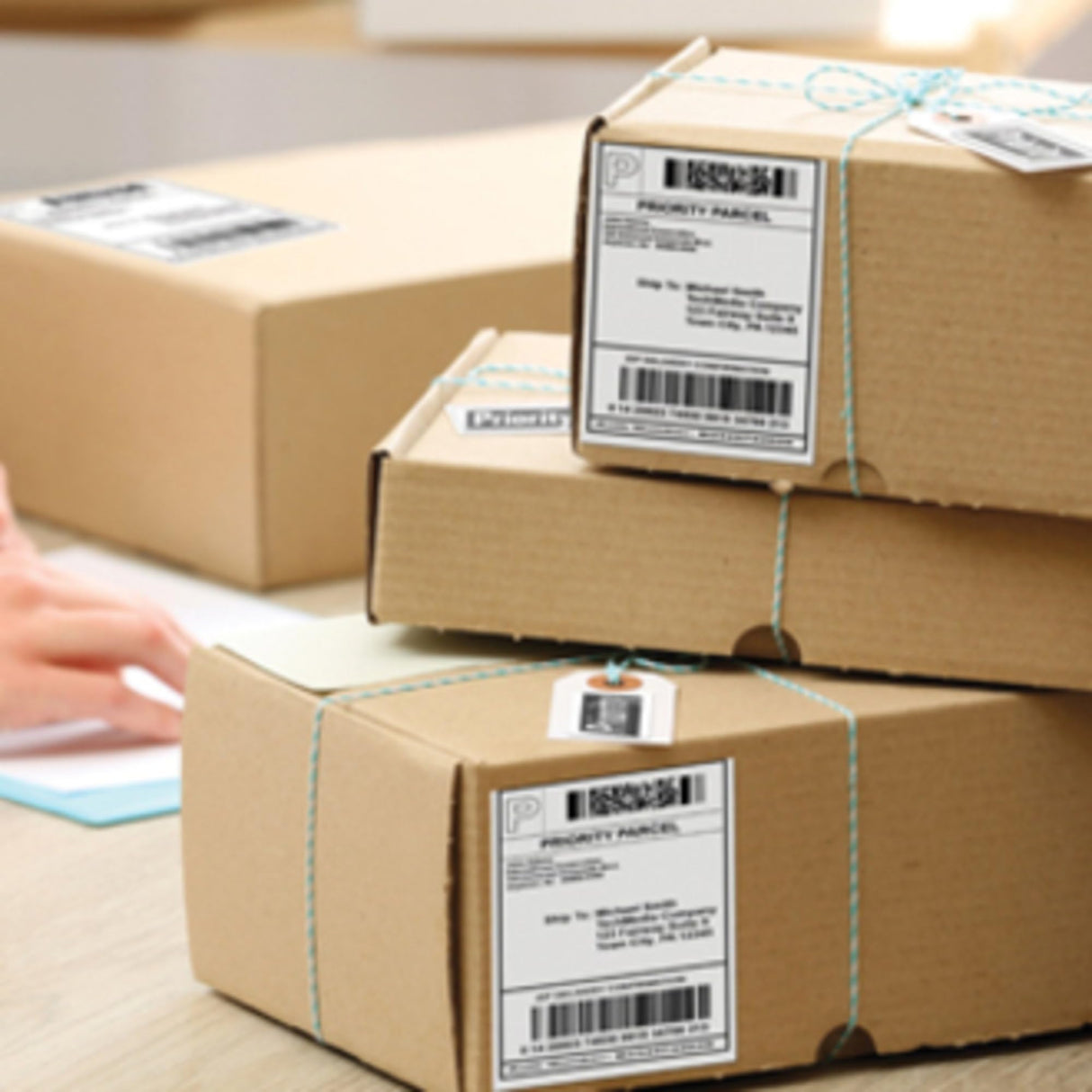 Brother QL-1110NWB Wide Format, Postage and Barcode Professional Thermal Monochrome Label Printer with Wireless Connectivity Brother