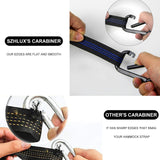 SZHLUX Hammock Straps for Trees - Set of Two 10ft Long, with 38 Loops & 2 Carabiners| Essential Hammock Accessories SZHLUX