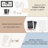 MYPAWLETS Paw Print Frame & Ink Pads Kit,Dog or Cat Paw Print Kit,2 No Mess Ink Pads for Pets,Paw Print Stamp Pad for Dogs,Wooden Pet Memorial Frame,Personalized Pet Paw Print Gifts MYPAWLETS