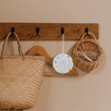 MAIKESUB 25 Pieces Round Sublimation Air Freshener Blank Sheets Car Scented Hanging Sheets Felt Air Freshener White Fragrant Sheets with 25 Pieces Bags and Elastic Rope for Car Interior Use and Decor MAIKESUB