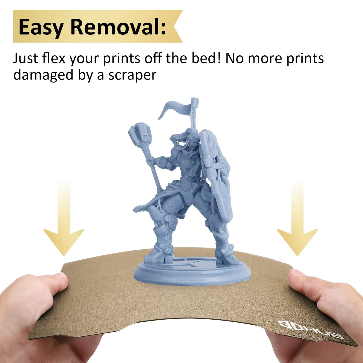 PEI Spring Steel Bed with Magnetic Sheet for Edner 3 pro/Ender 3 v2/S1,Ender 5 3D Printer,235mm*235mm (235-235, Smooth & Textured PEI) 3DHUB