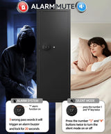 10-13 Gun Safe, Gun Safe for Rifles and Pistols, Gun Safes for Home Rifle and Pistols, Biometric Fingerprint Security, Fingerprint Gun Cabinet for Rifles and Password Lock Xyvaly