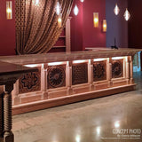 Ekena Millwork COL05X05X35KERW Kent Raised Panel Cabinet Column (Top Block: 6", Bottom Block: 7"), 5"W x 5"D x 35 1/2"H, Rubberwood Ekena Millwork