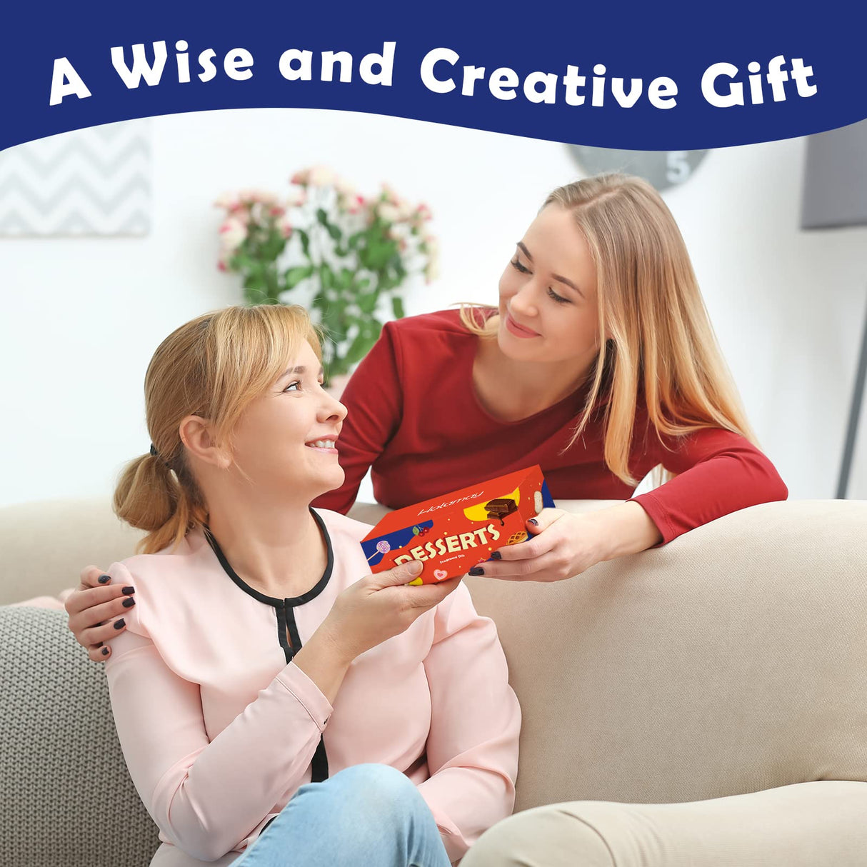 Holamay Dessert Fragrance Oils, Scented Oils Set of 10 Sweet Soap & Candle Making Scents - Creamy Vanilla, Apple Cinnamon, Cookies and More, Aromatherapy Diffuser Oil, Holiday Essential Oil Set Holamay