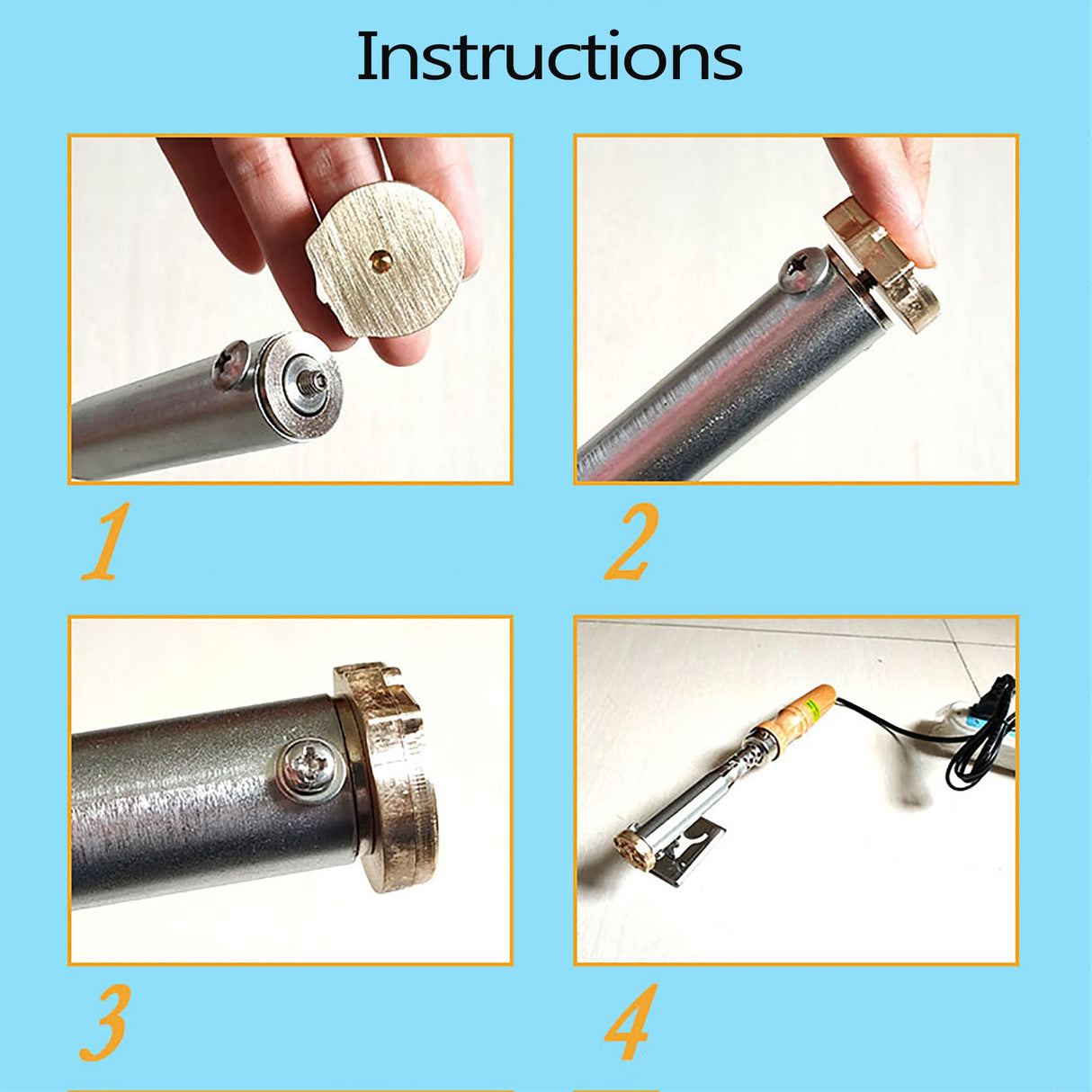 Personalised Electric Wood Branding Iron with Custom Logo Stamp for Wood, Leather, and Baking ZqlDDayUP