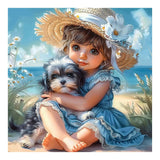 SJUTOUCI Dog Diamond Art Painting Kits for Adults, Diamond Art Kits for Beginners, 5D DIY Full Drill Gem Craft for Home Decor Gift 12x12inch/30x30cm SJUTOUCI